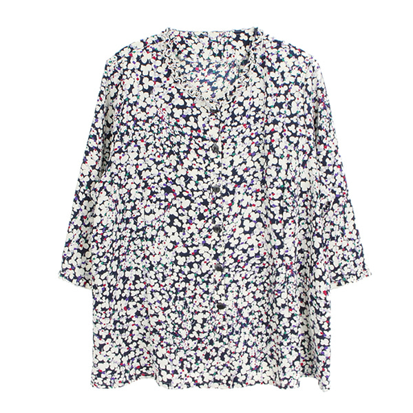 JPN 빈티지 폴리 패턴 셔츠 / WOMEN F