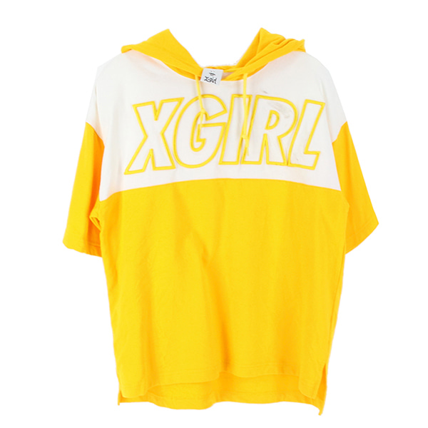 X GIRL 엑스걸 코튼 후드 스웻 셔츠 / WOMEN F